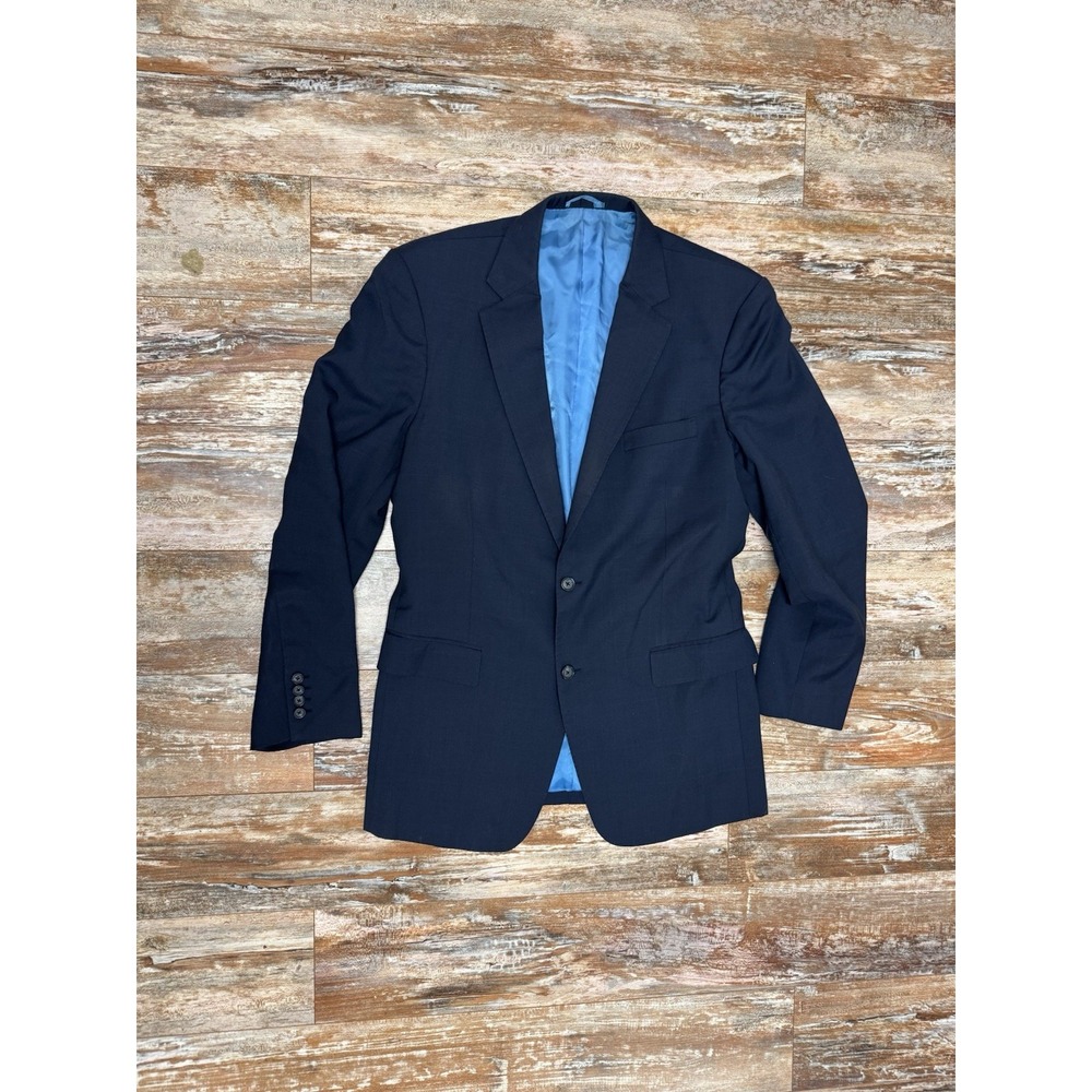 Mens Ermenegildo Zenga Trofeo Superfine Australian Wool Blue Blazer *See Info*